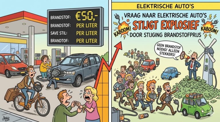 Vraag naar elektrische auto’s stijgt explosief door stijging brandstofprijs